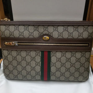 ophidia large gg supreme pouch clutch bag